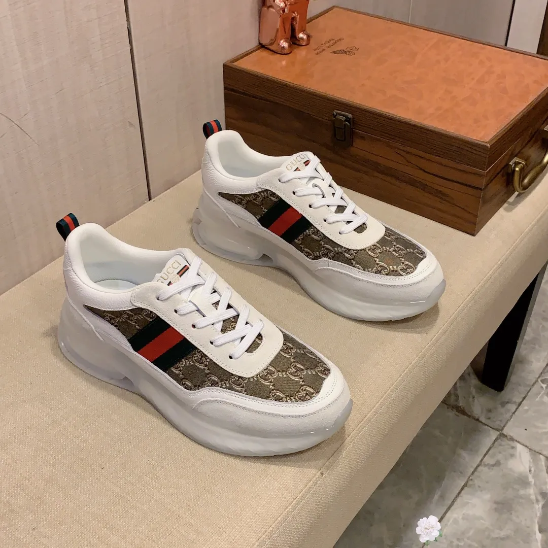 Men's men's shoes💰460💰💰🎩🎩[Lightning][Lightning] "Gucci*" The latest • popular casual shoes, top brand [seduce] luxury ~ purchasing agency, top ~ quality. [Strong] The upper is made of imported breathable cowhide with material ➕ breathable sheepskin feet (•) and fine workmanship. The original stylish and stylish soft rubber wear-resistant and non-slip outsole is light and comfortable on the feet. The real thing looks better when taken in real life. 013: code: 38-44, 4️⃣ colors
